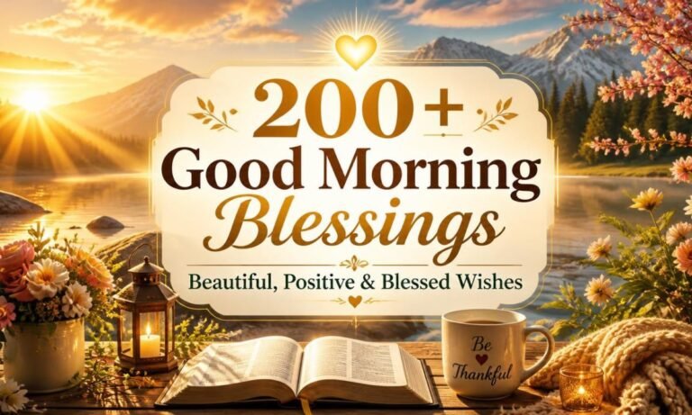 200+ Good Morning Blessings Beautiful, Positive & Blessed Wishes