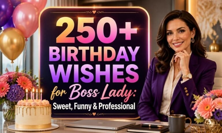 250+ Birthday Wishes for Boss Lady Sweet, Funny & Professional