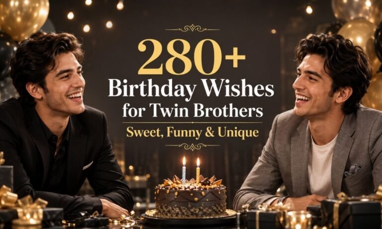 280+ Birthday Wishes for Twin Brothers Sweet, Funny & Unique
