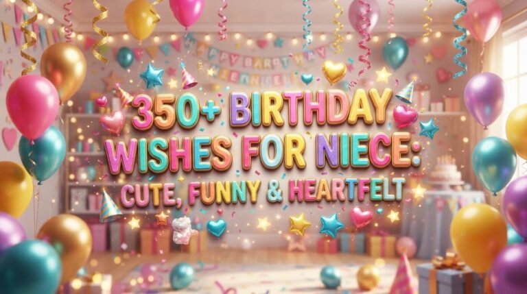 350+ Birthday Wishes for Niece Cute, Funny & Heartfelt