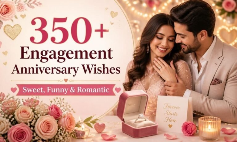 350+ Engagement Anniversary Wishes Sweet, Funny & Romantic