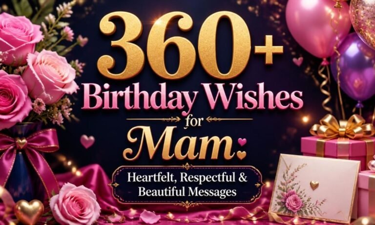 360+ Birthday Wishes for Mam Heartfelt, Respectful & Beautiful Messages