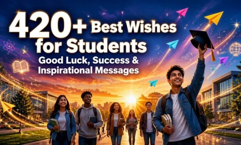 420+ Best Wishes for Students Good Luck, Success & Inspirational Messages
