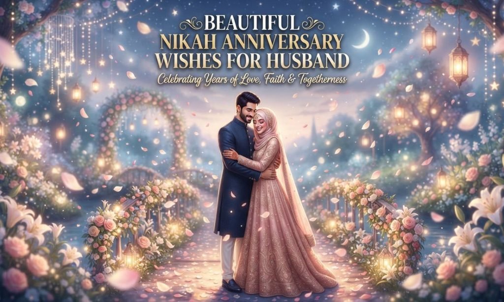 Beautiful Nikah Anniversary Wishes for Husband