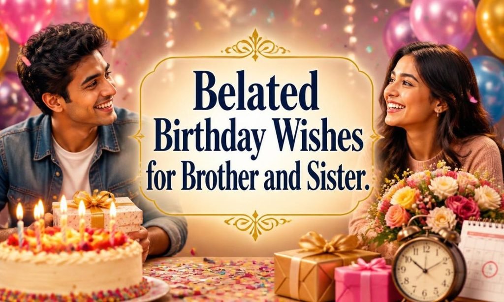 Belated Birthday Wishes for Brother and Sister