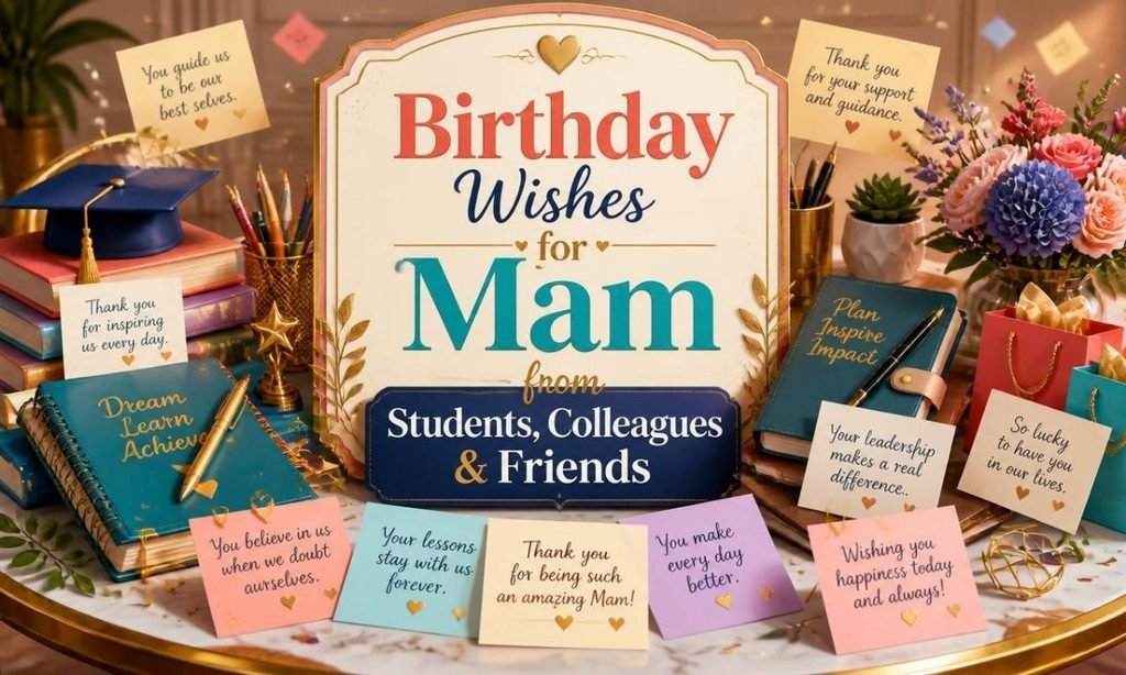 Birthday Wishes for Mam from Students, Colleagues & Friends