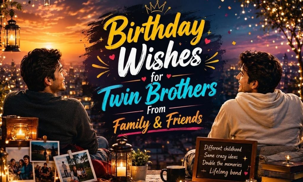 Birthday Wishes for Twin Brothers From Family & Friends