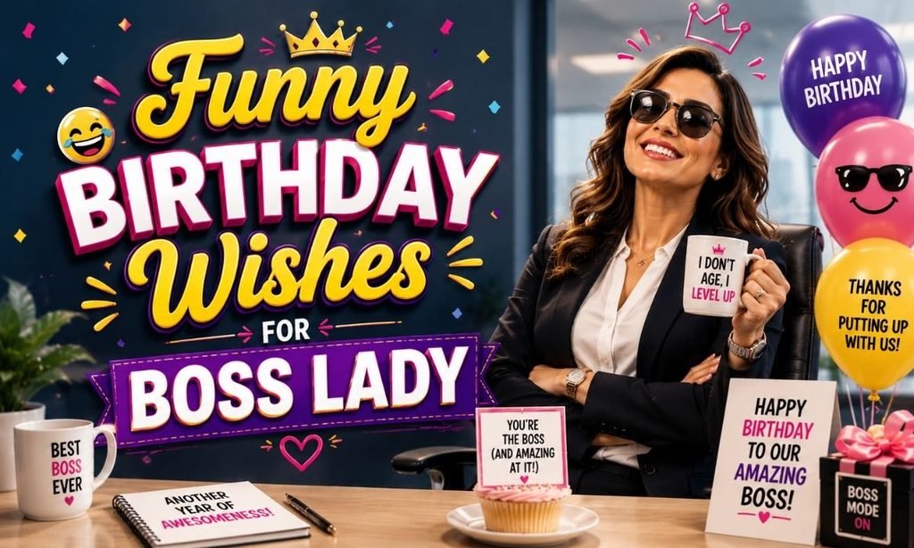 Funny Birthday Wishes for Boss Lady