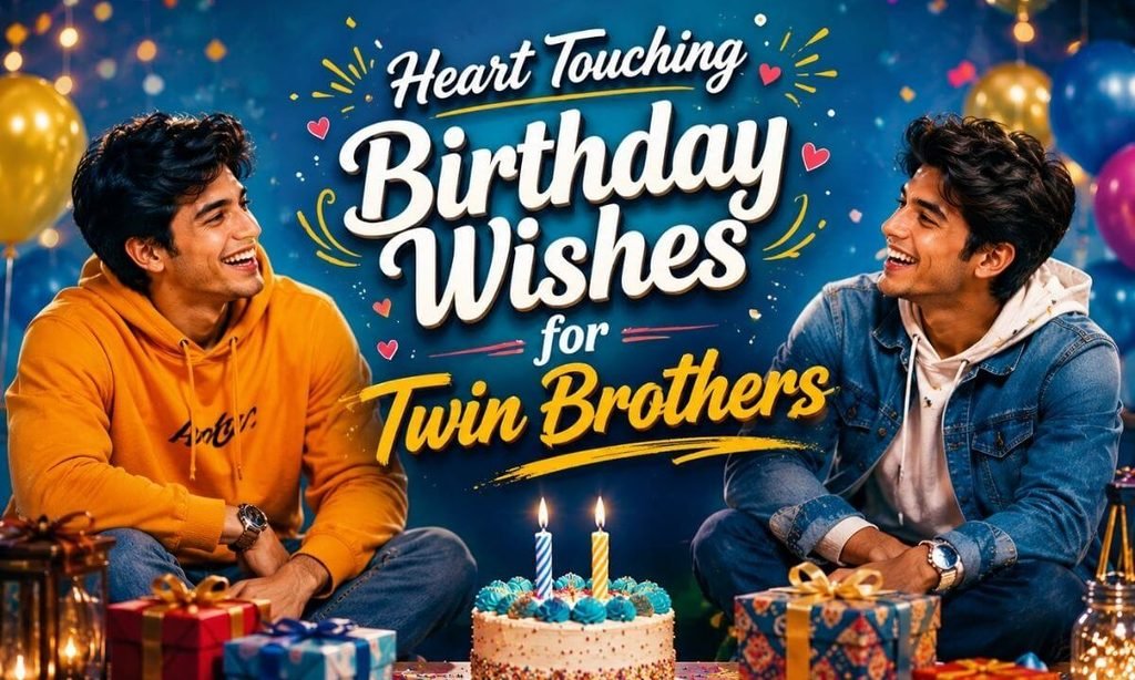 Heart Touching Birthday Wishes for Twin Brothers