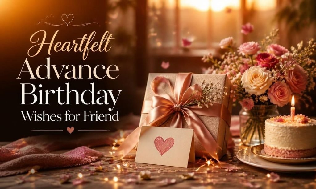 Heartfelt Advance Birthday Wishes for Friend