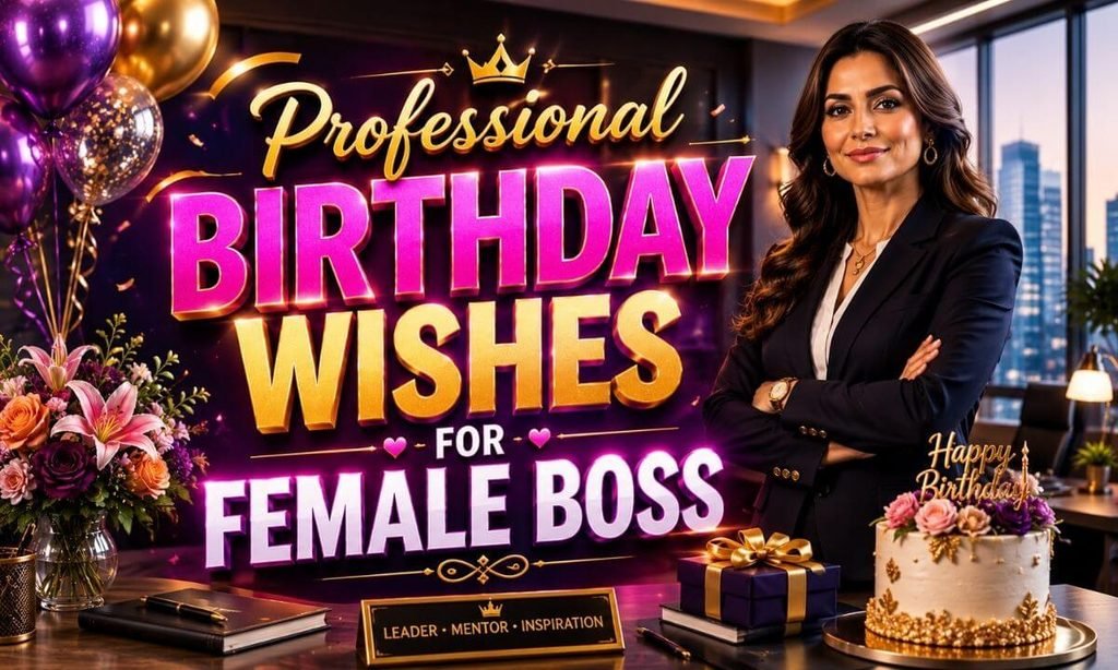 Professional Birthday Wishes for Female Boss