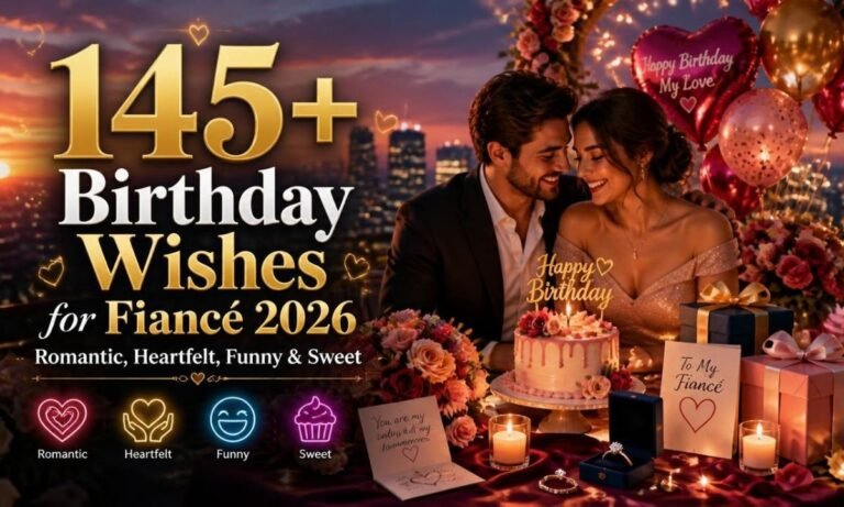 145+ Birthday Wishes for Fiancé 2026 Romantic, Heartfelt, Funny & Sweet