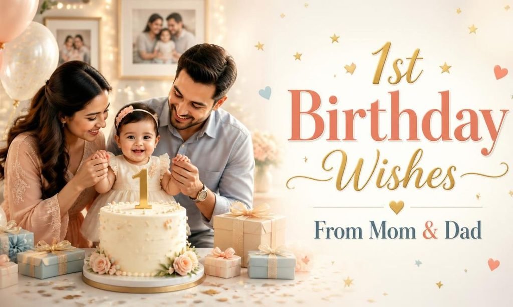 1st Birthday Wishes From Mom & Dad