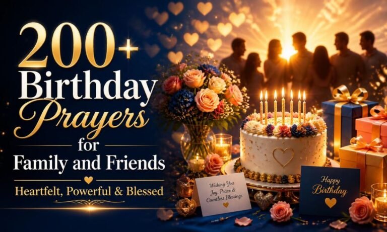 200+ Birthday Prayers for Family and Friends Heartfelt, Powerful & Blessed