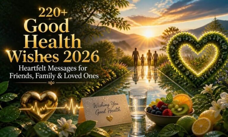 220+ Good Health Wishes 2026 Heartfelt Messages for Friends, Family & Loved Ones