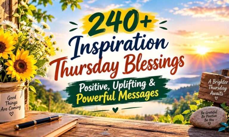 240+ Inspiration Thursday Blessings Positive, Uplifting & Powerful Messages