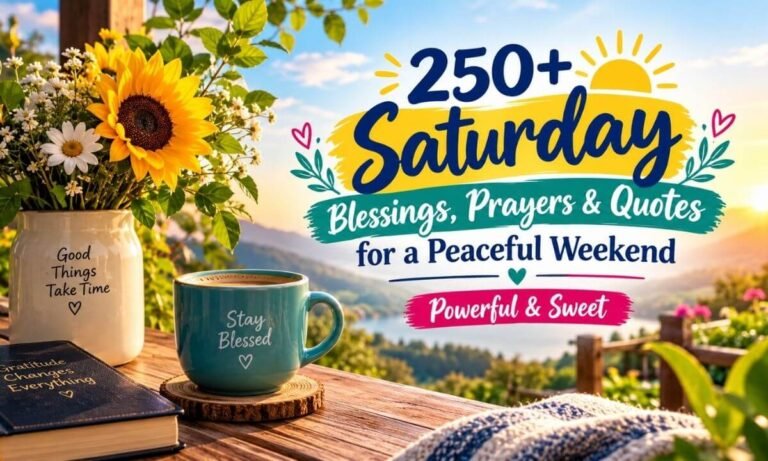 250+ Saturday Blessings, Prayers & Quotes for a Peaceful Weekend Powerful & Sweet
