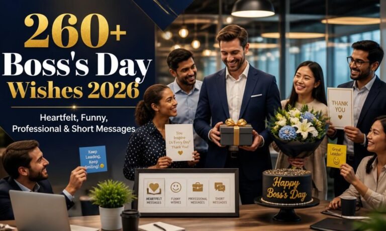 260+ Boss's Day Wishes 2026 Heartfelt, Funny, Professional & Short Messages