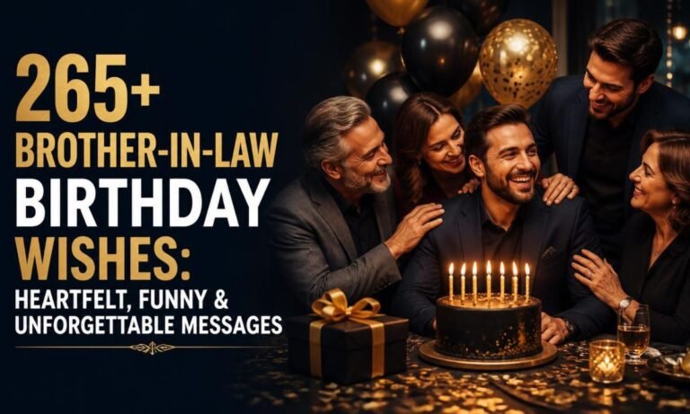 265+ Brother-in-Law Birthday Wishes Heartfelt, Funny & Unforgettable Messages