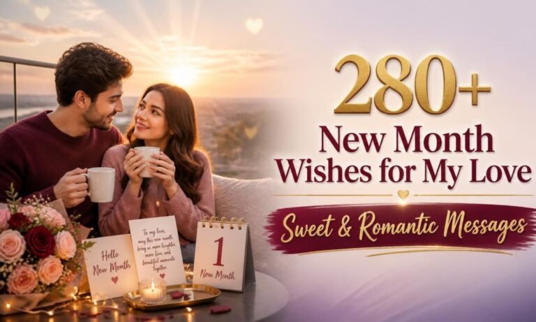 280+ New Month Wishes for My Love Sweet & Romantic Messages