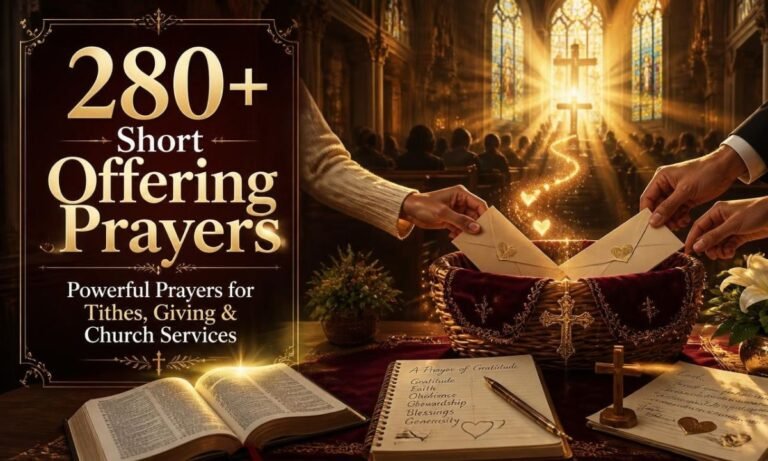 280+ Short Offering Prayers Powerful Prayers for Tithes, Giving & Church Services