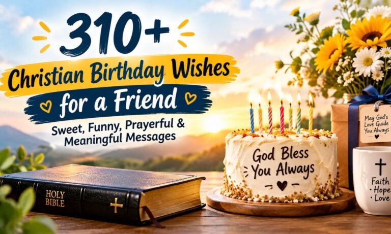 310+ Christian Birthday Wishes for a Friend Sweet, Funny, Prayerful & Meaningful Messages