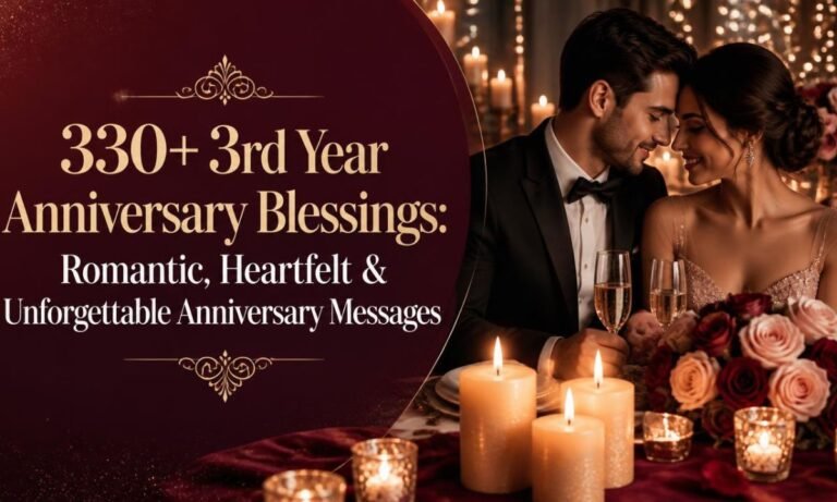 330+ 3rd Year Anniversary Blessings Romantic, Heartfelt & Unforgettable Anniversary Messages