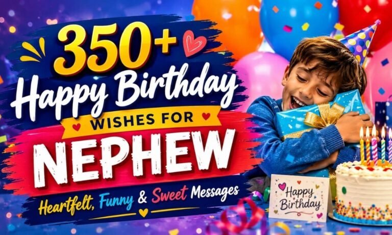 350+ Happy Birthday Wishes for Nephew Heartfelt, Funny & Sweet Messages
