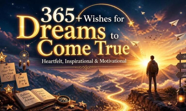 365+ Wishes for Dreams to Come True Heartfelt, Inspirational & Motivational