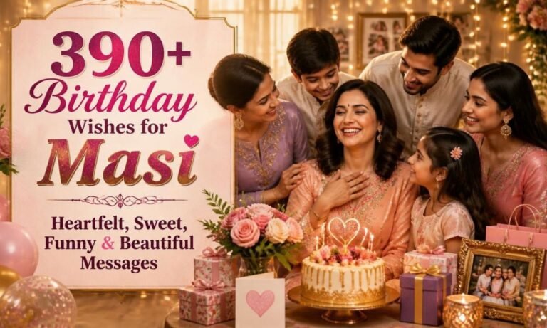 390+ Birthday Wishes for Masi Heartfelt, Sweet, Funny & Beautiful Messages