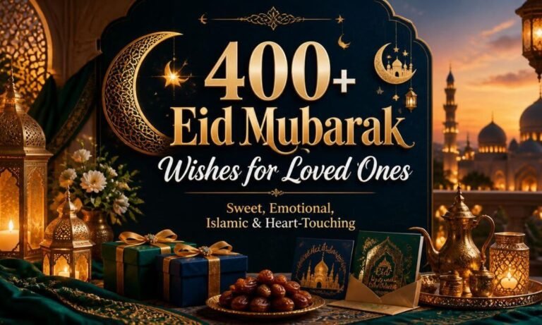 400+ Eid Mubarak Wishes for Loved Ones Sweet, Emotional, Islamic & Heart-Touching