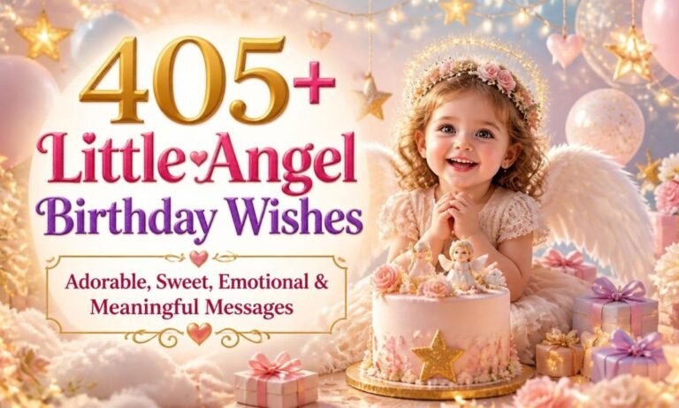 405+ Little Angel Birthday Wishes Adorable, Sweet, Emotional & Meaningful Messages