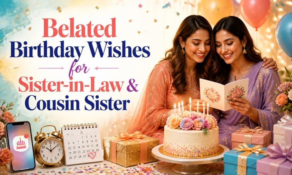 Belated Birthday Wishes for Sister-in-Law & Cousin Sister