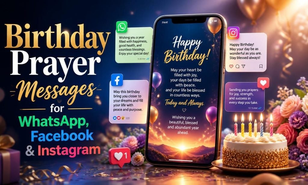Birthday Prayer Messages for WhatsApp, Facebook & Instagram