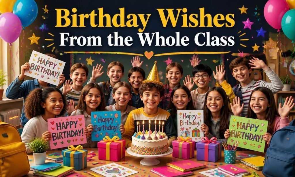Birthday Wishes From the Whole Class