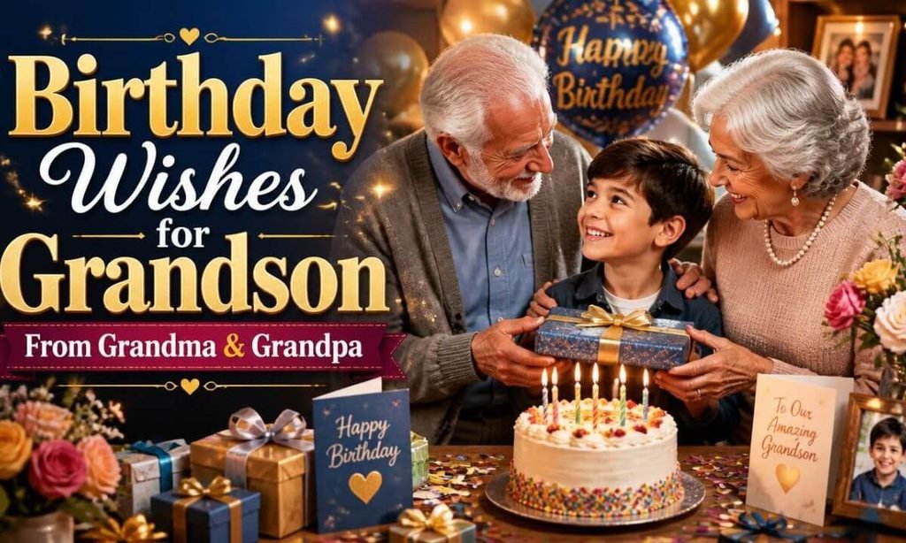 Birthday Wishes for Grandson From Grandma & Grandpa