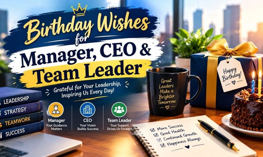 Birthday Wishes for Manager, CEO & Team Leader