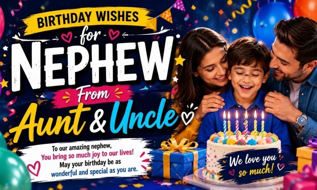 Birthday Wishes for Nephew From Aunt & Uncle