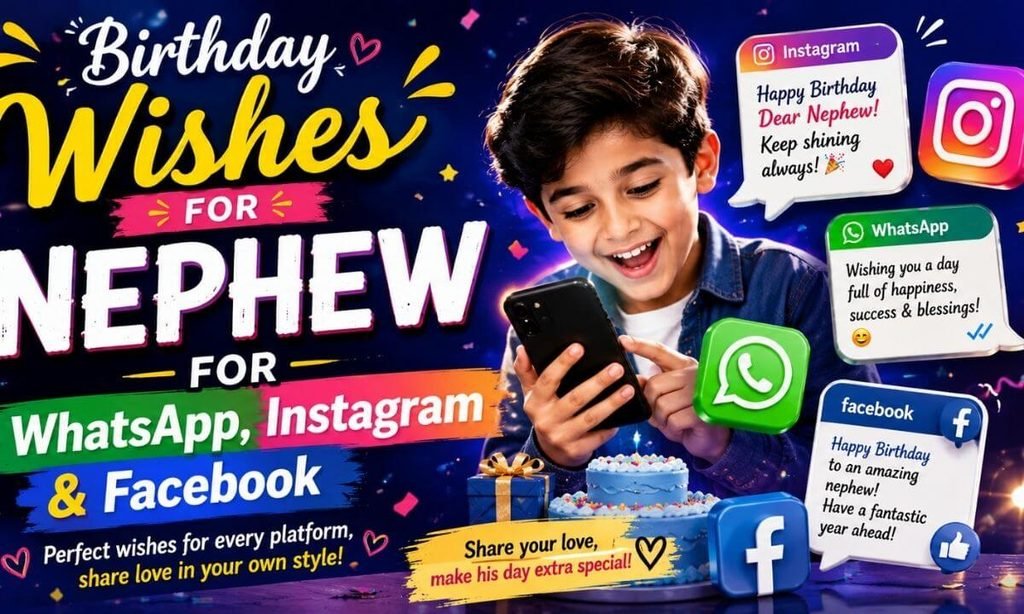 Birthday Wishes for Nephew for WhatsApp, Instagram & Facebook