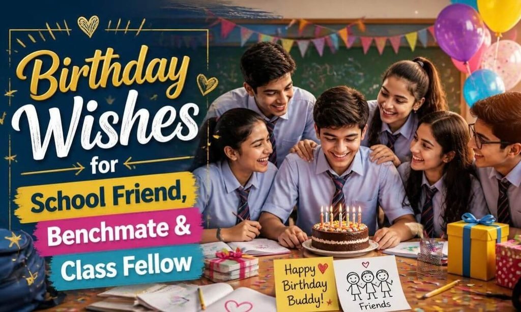 Birthday Wishes for School Friend, Benchmate & Class Fellow