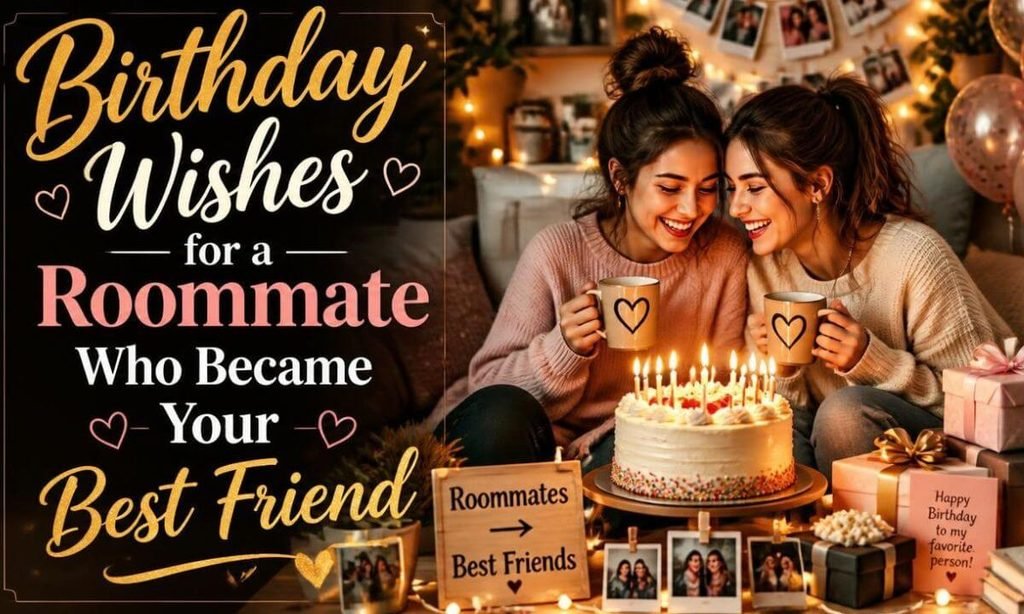 Birthday Wishes for a Roommate Who Became Your Best Friend