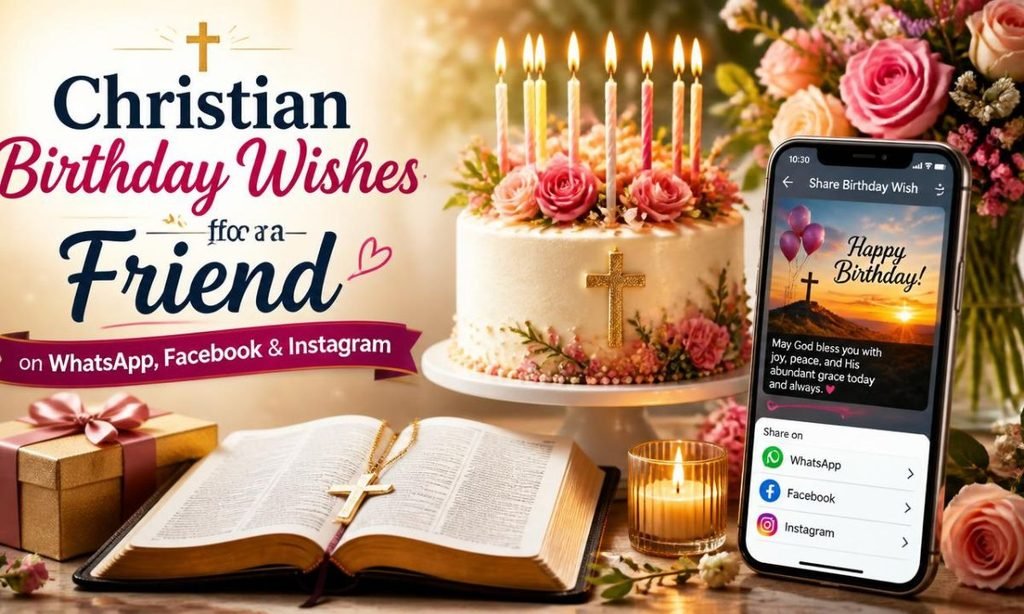 Christian Birthday Wishes for a Friend on WhatsApp, Facebook & Instagram