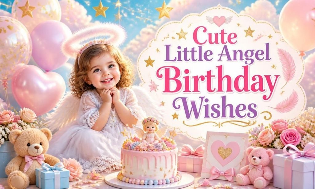 Cute Little Angel Birthday Wishes