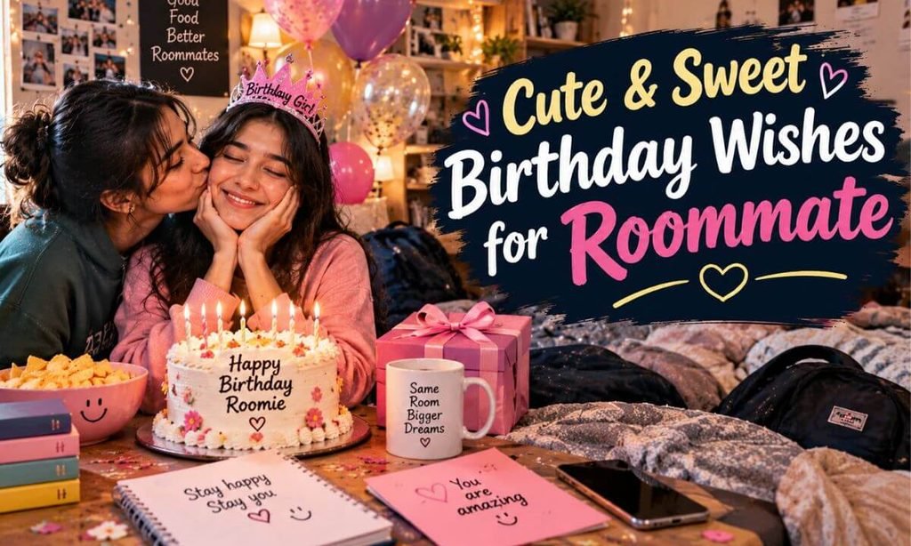 Cute & Sweet Birthday Wishes for Roommate