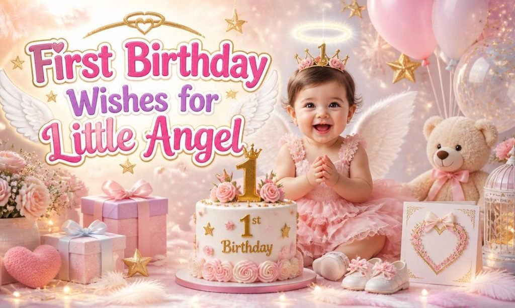 First Birthday Wishes for Little Angel