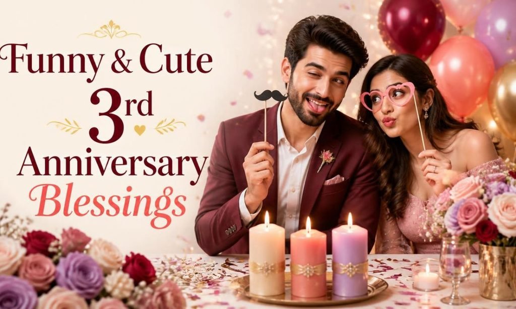 Funny & Cute 3rd Anniversary Blessings