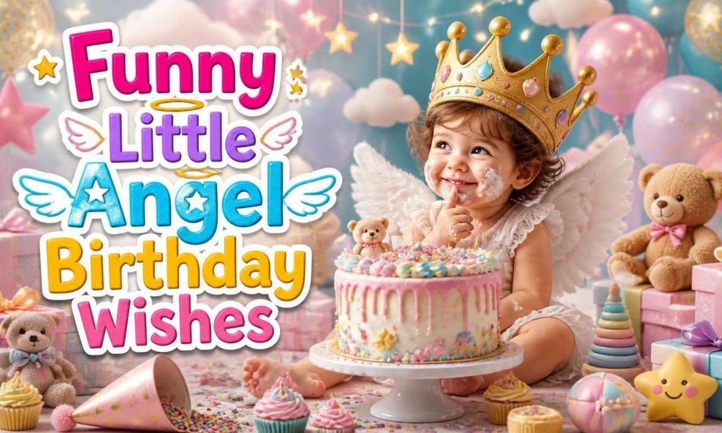 Funny Little Angel Birthday Wishes