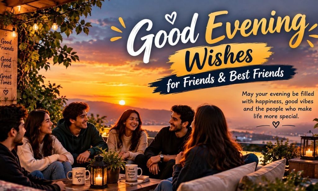 Good Evening Wishes for Friends & Best Friends