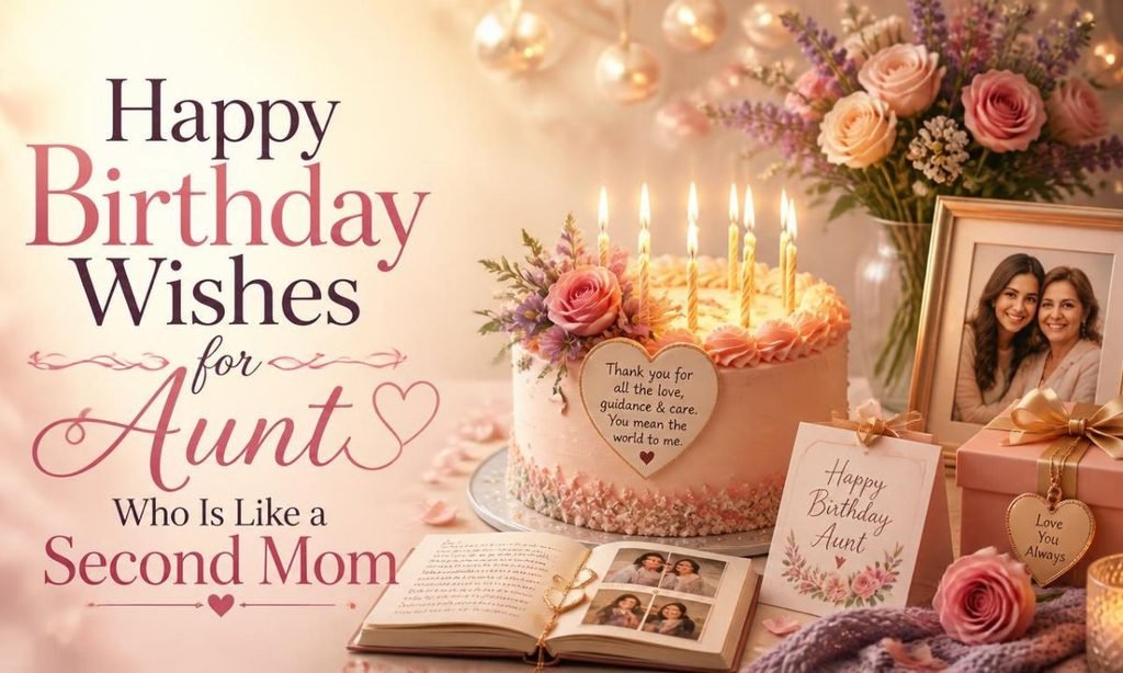 Happy Birthday Wishes for Aunt Who Is Like a Second Mom