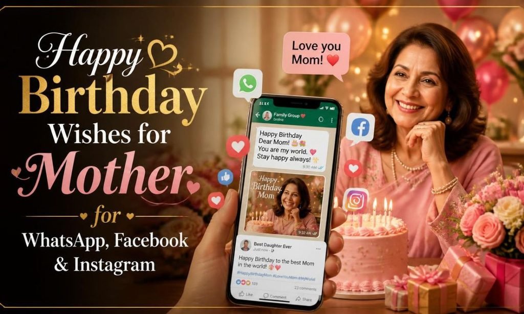 Happy Birthday Wishes for Mother for WhatsApp, Facebook & Instagram